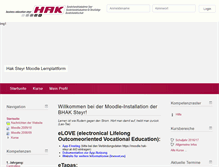 Tablet Screenshot of moodle.hak-steyr.at